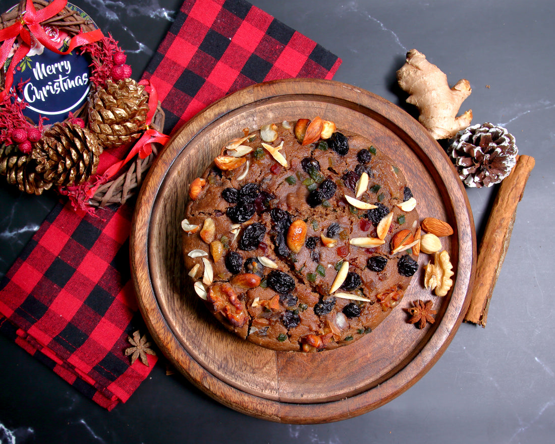 vegan christmas cake by sentient steps | Delivery in Mumbai and Navi Mumbai | Sugar free, Gluten free, Organic Millets