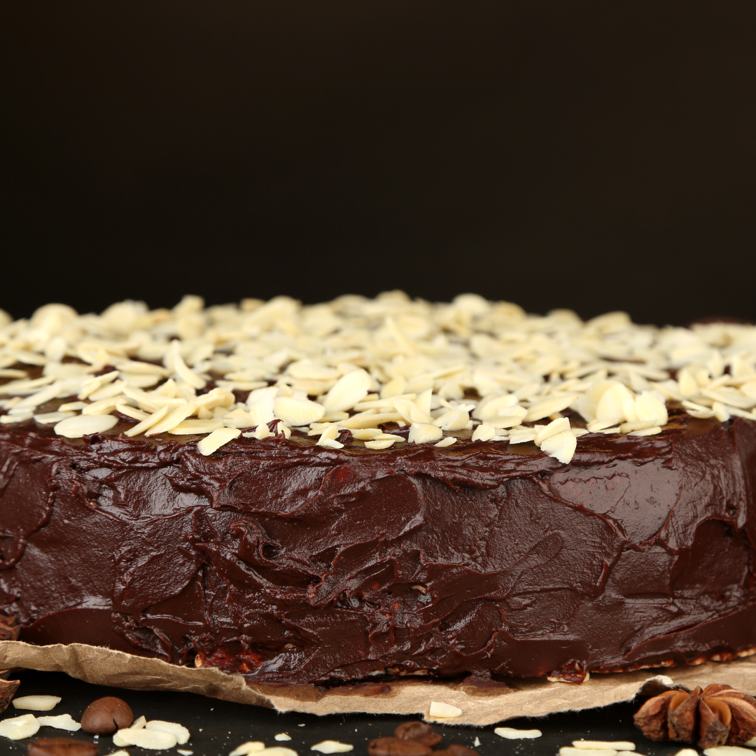 Vegan Chocolate Coffee Almond Cake