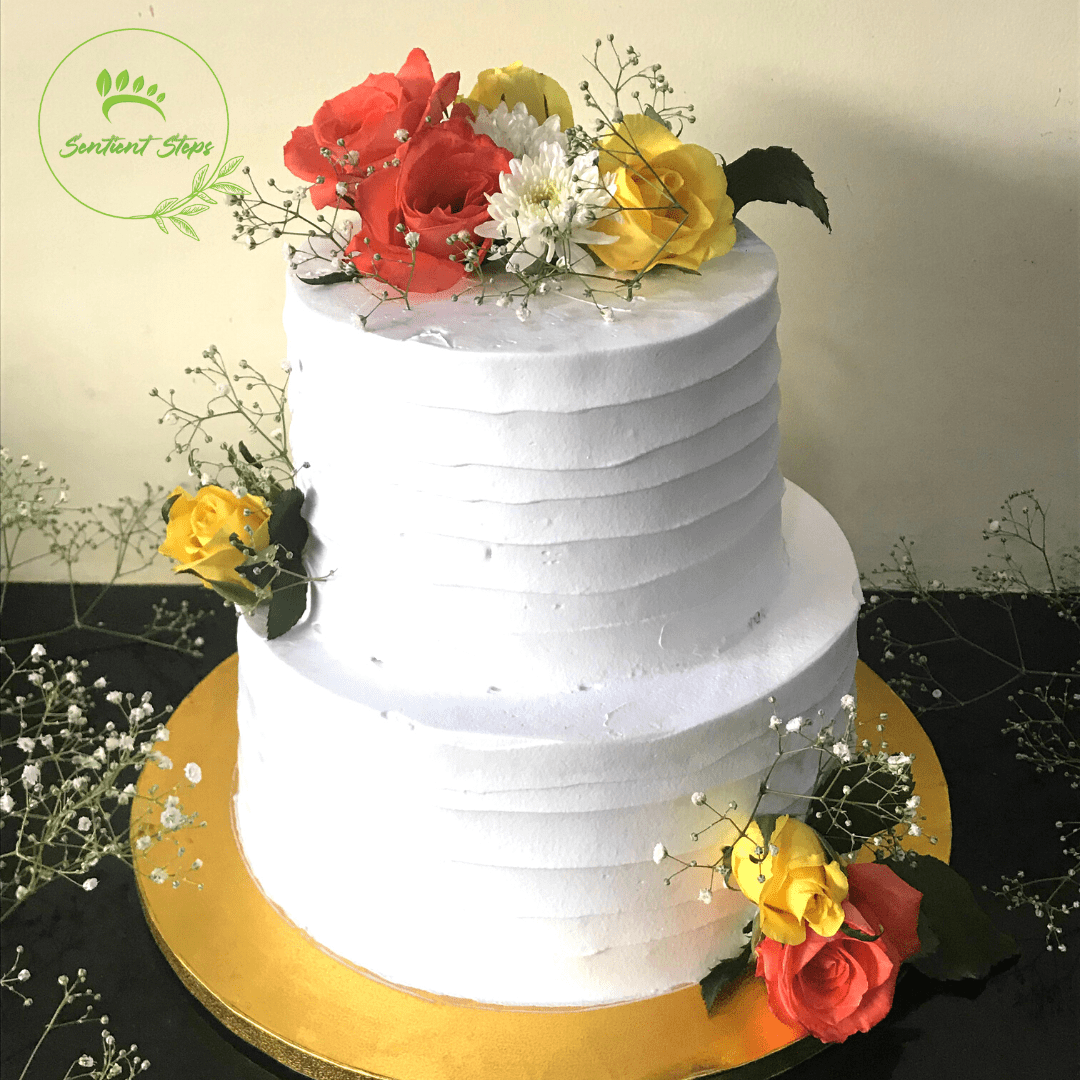 Vegan Wedding & Engagement Cakes - Sentient Steps - Healthy Vegan Cakes