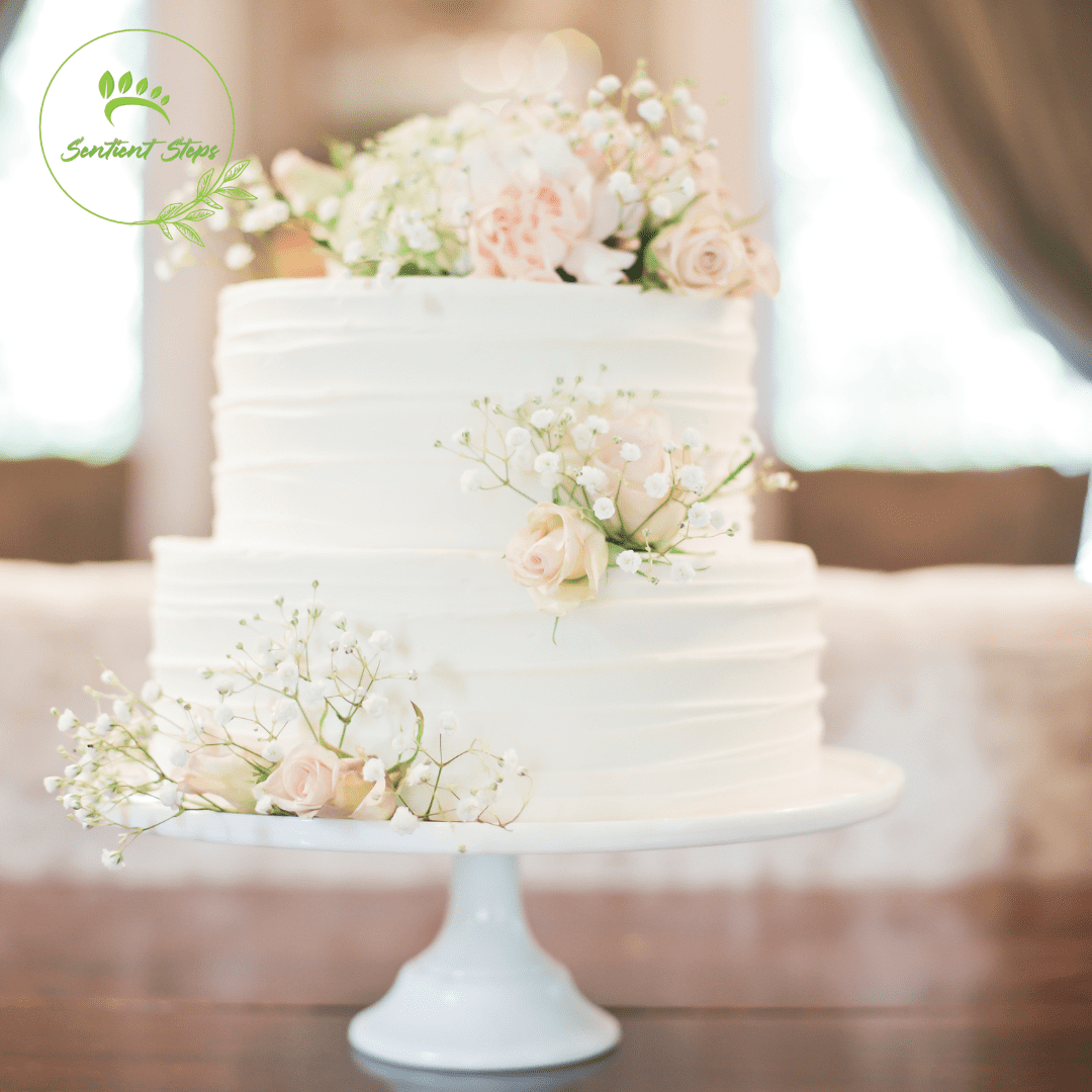 Vegan Wedding & Engagement Cakes - Sentient Steps - Healthy Vegan Cakes