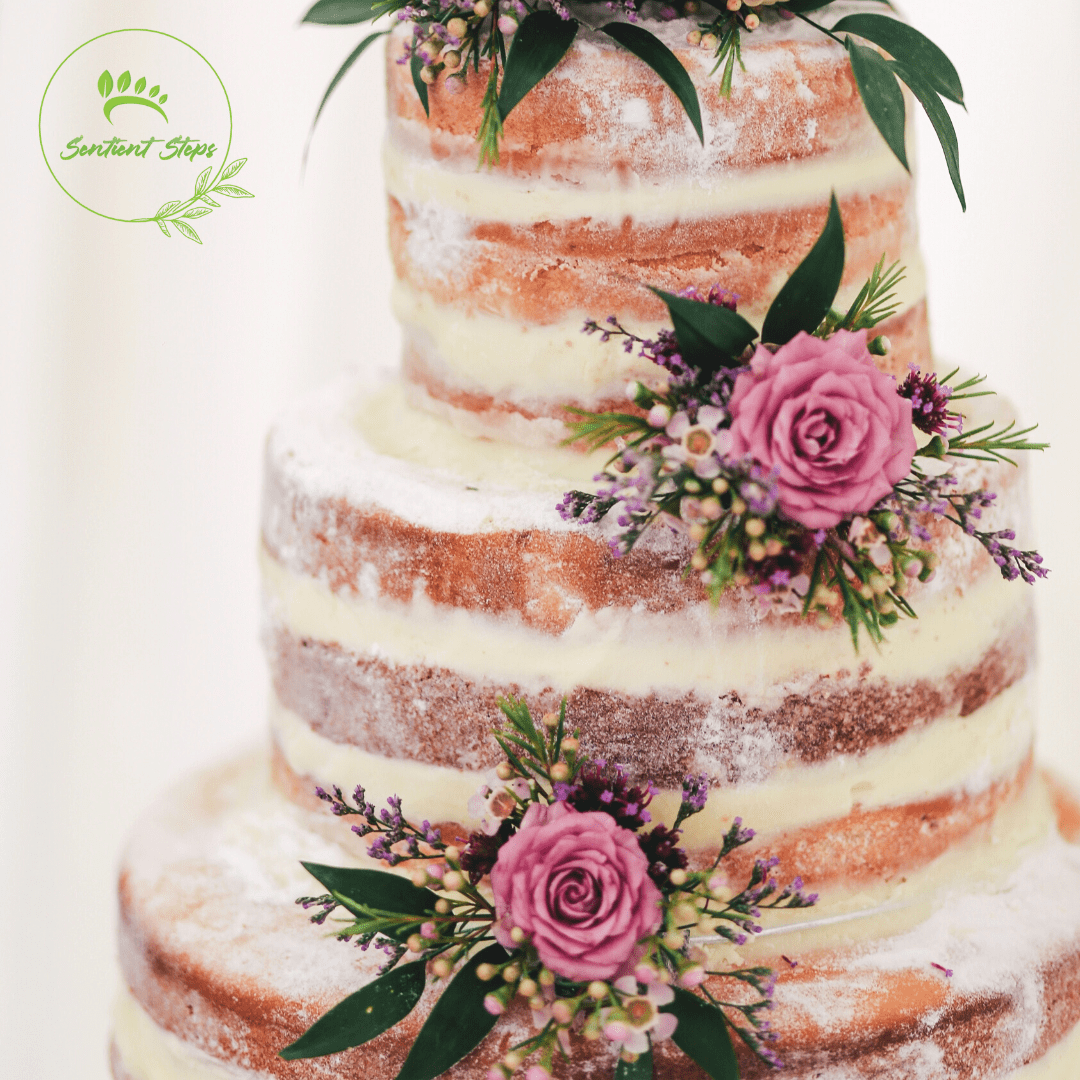 Vegan Wedding & Engagement Cakes - Sentient Steps - Healthy Vegan Cakes