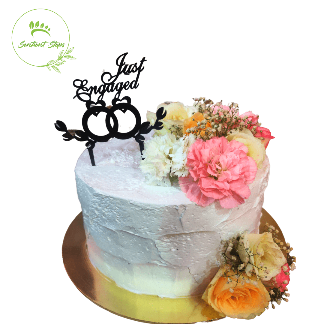 Vegan Wedding & Engagement Cakes - Sentient Steps - Healthy Vegan Cakes