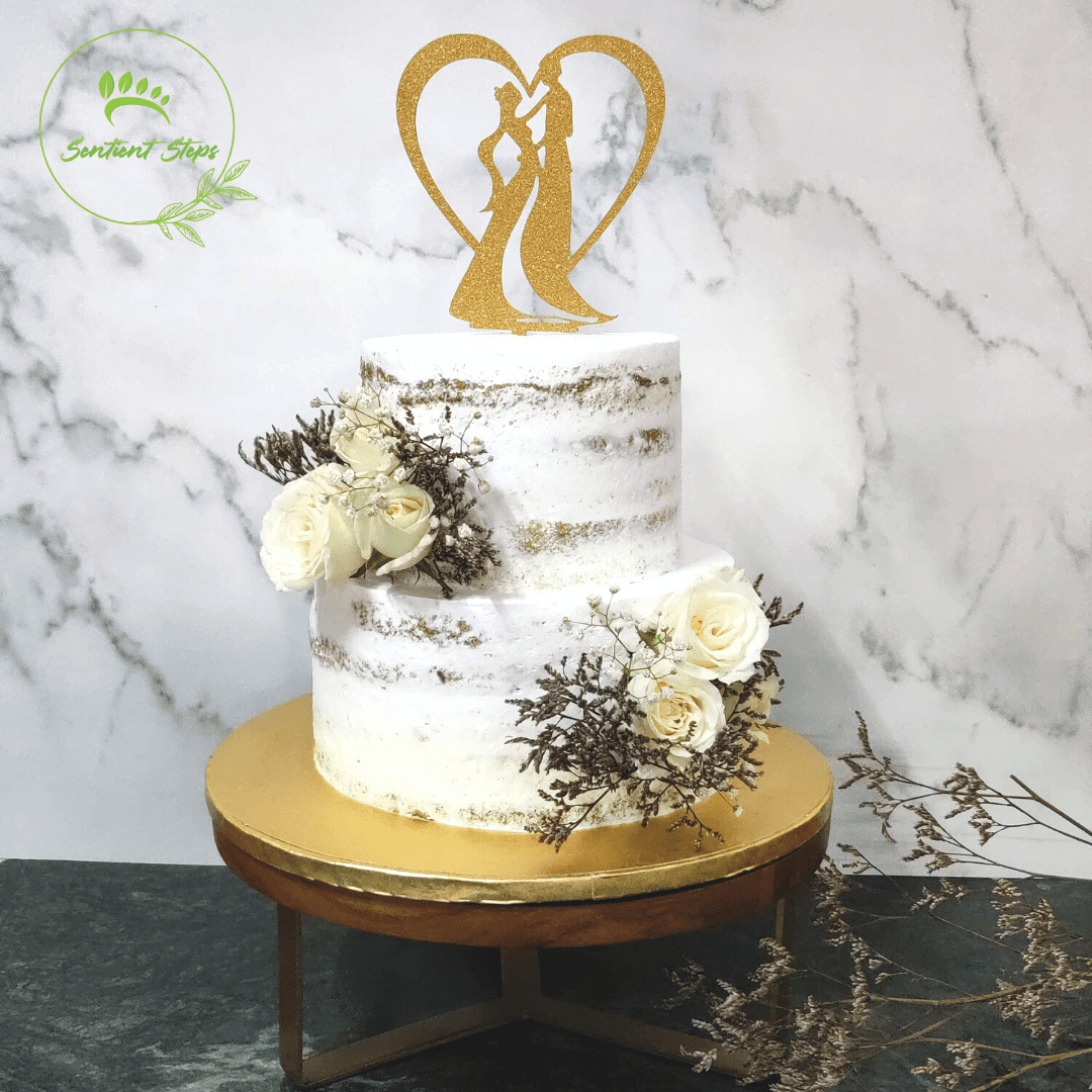 Vegan Wedding & Engagement Cakes - Sentient Steps - Healthy Vegan Cakes