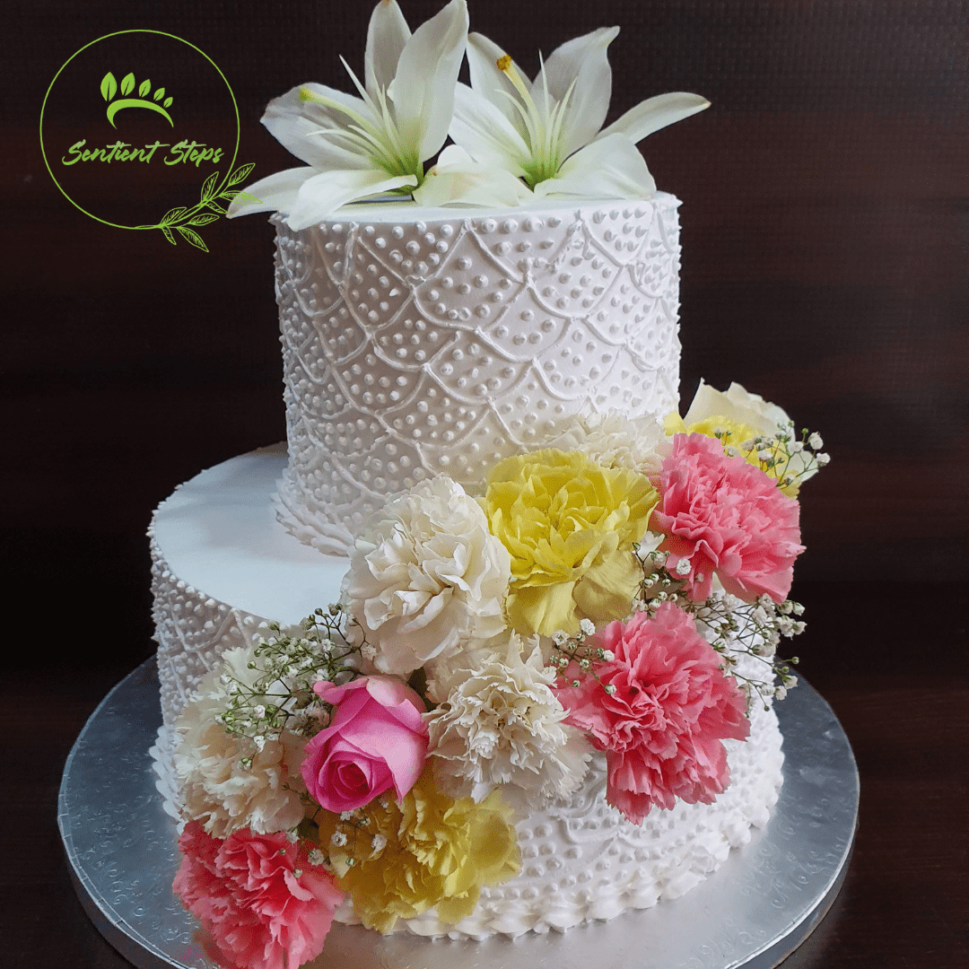 Vegan Wedding & Engagement Cakes - Sentient Steps - Healthy Vegan Cakes