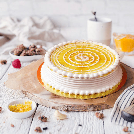Vegan Mango Flavored Cake - Sentient Steps - Healthy Vegan Cakes