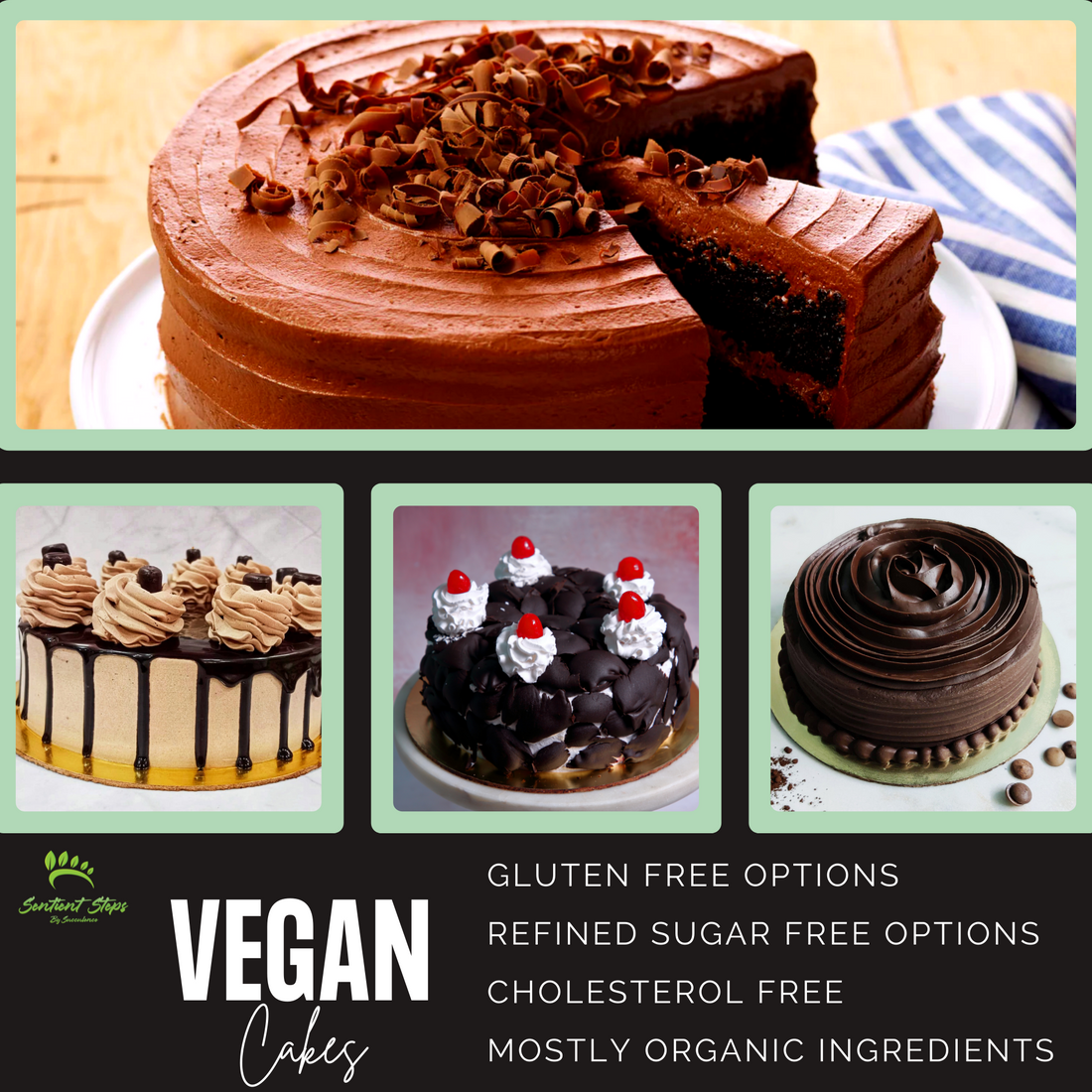 Order Healthy Vegan Cakes Online | Mumbai, Thane, Navi Mumbai