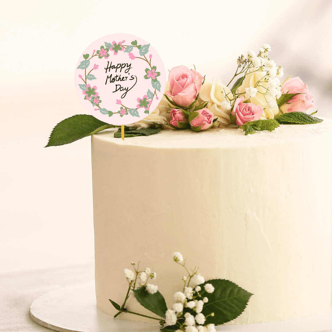 Mother's Day Special -Cake with floral arrangement