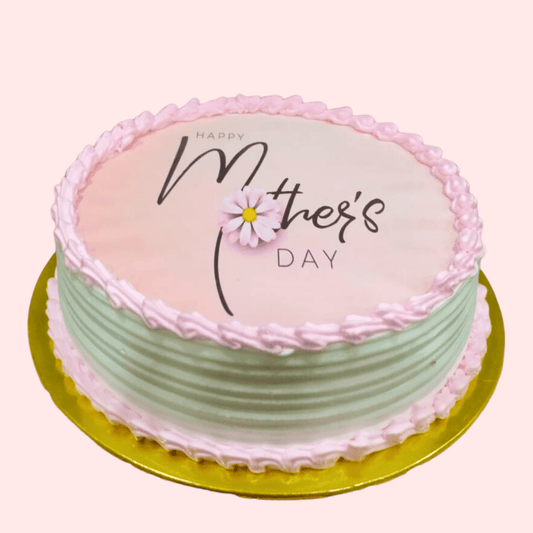 Mother's Day Special -Vanilla Edible Print Cake - Sentient Steps - Healthy Vegan Cakes