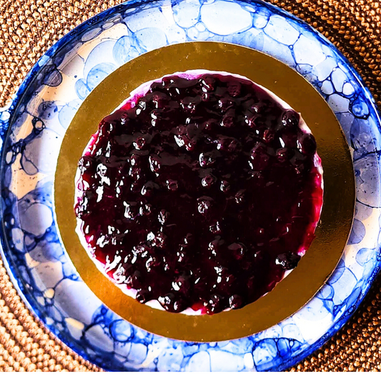Vegan Blueberry Cheesecake - Sentient Steps - Healthy Vegan Cakes