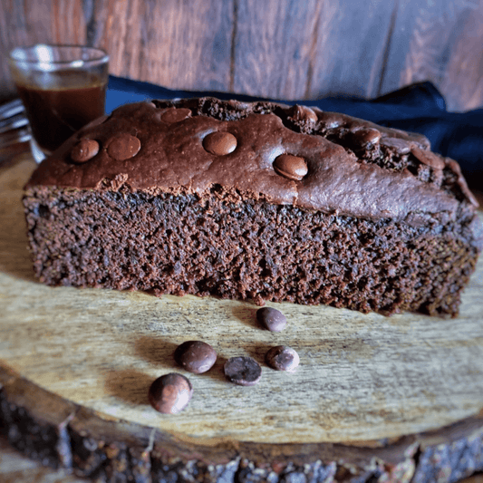 Vegan Callebaut Belgian Chocolate Tea Cake Loaf - Sentient Steps - Healthy Vegan Cakes