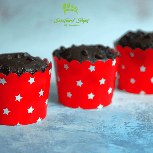Chocolate Chips Muffins - Sentient Steps - Healthy Vegan Cakes