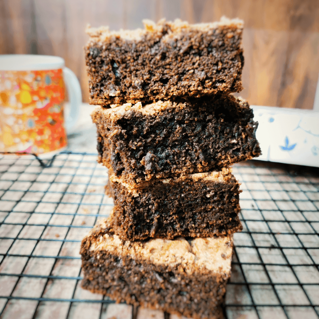 Vegan Gluten Free Peanut Chocolate Brownie - Sentient Steps - Healthy Vegan Cakes