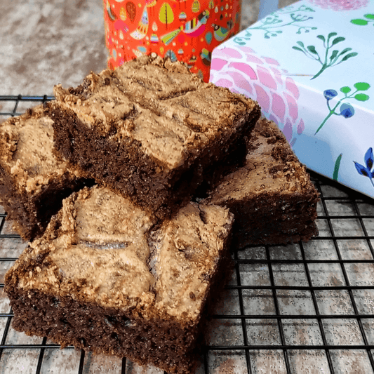 Vegan Gluten Free Peanut Chocolate Brownie - Sentient Steps - Healthy Vegan Cakes